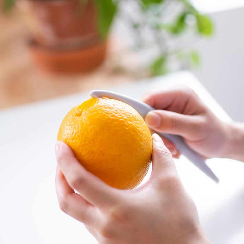 Éplucheur d'agrumes en plastique – Outil de découpe orange et pamplemousse