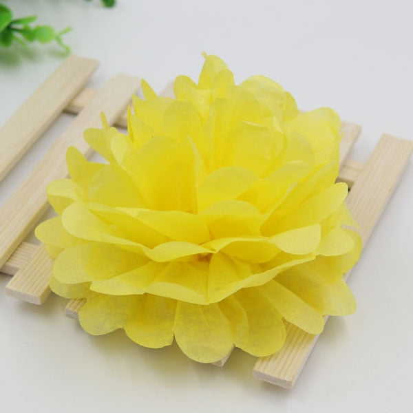 Pompons en papier de soie multicolores 10/15/20 cm – Décoration fête
