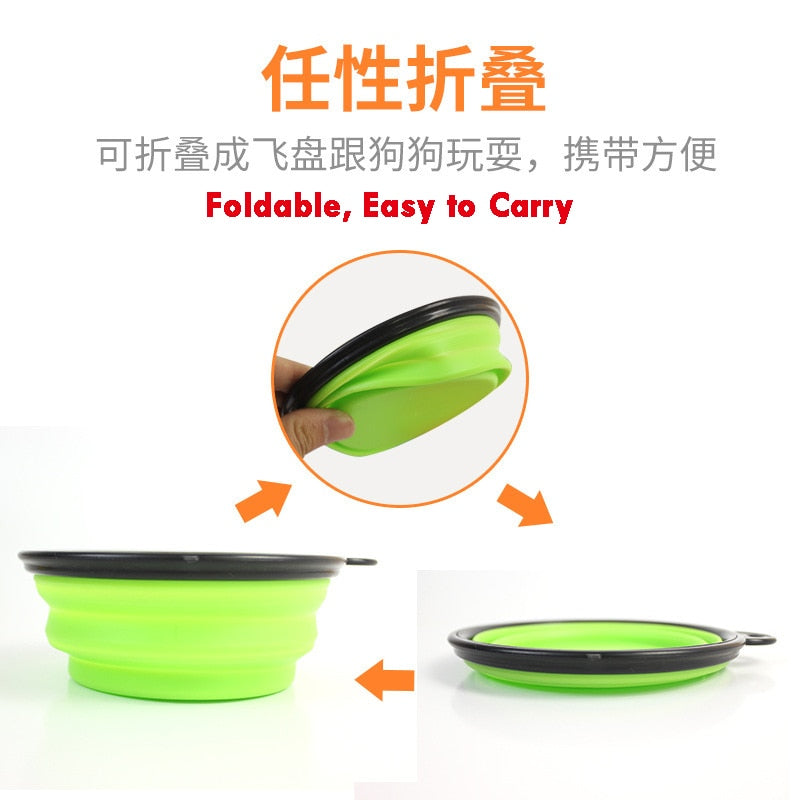 Gamelle pliable en silicone 1000 ml pour chien – Voyage et outdoor