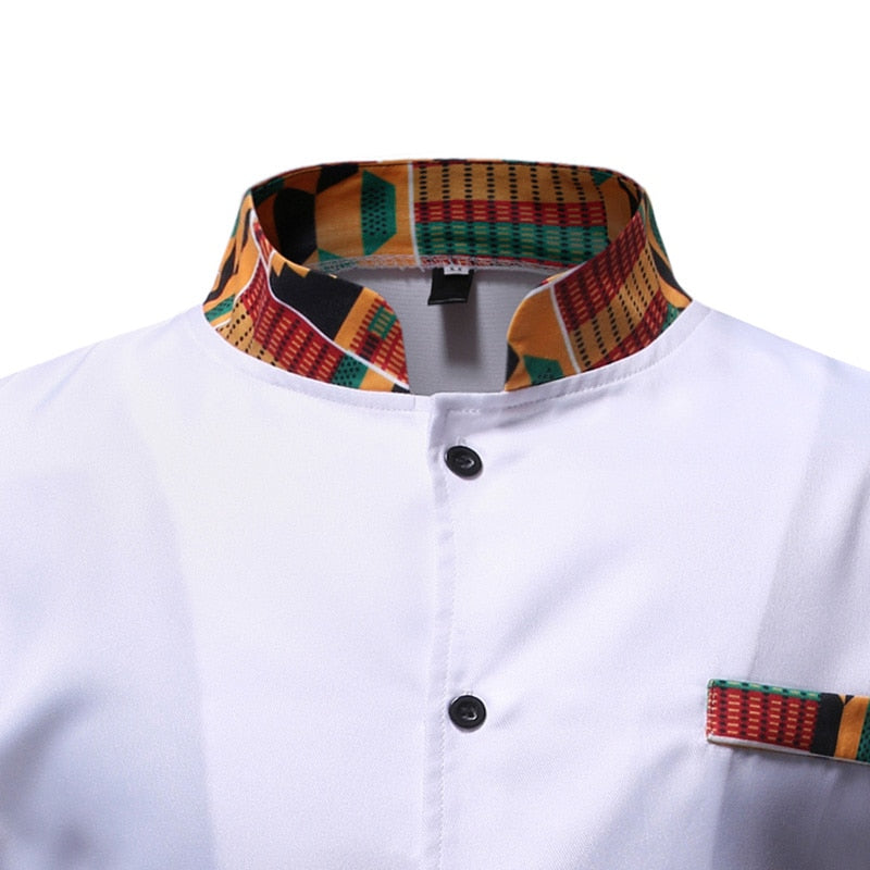 Ensemble Dashiki Homme 2 Pièces - Chemise et Pantalon