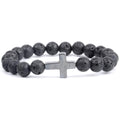 Bracelet Croix Religieux - Pierre Turquoise Africaine