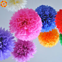 Pompons en papier de soie multicolores 10/15/20 cm – Décoration fête