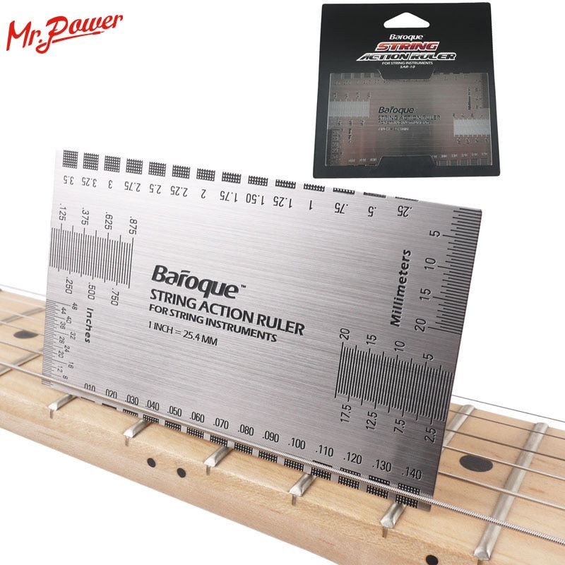 Règle jauge d'action pour guitare, basse et instruments à cordes – Luthier