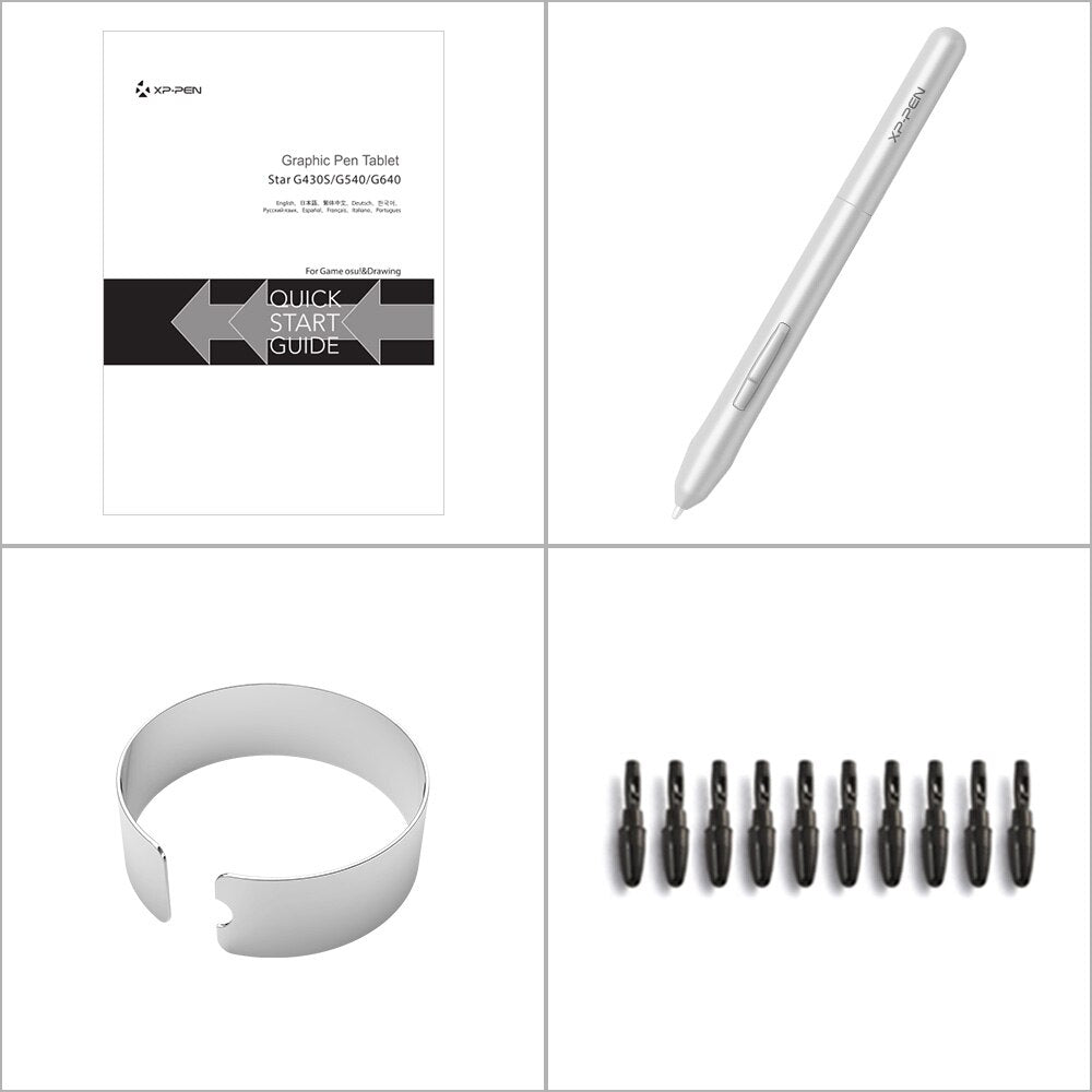 Tablette graphique XP 4x3 pouces avec stylet sans batterie pour dessin