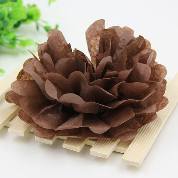 Pompons en papier de soie multicolores 10/15/20 cm – Décoration fête