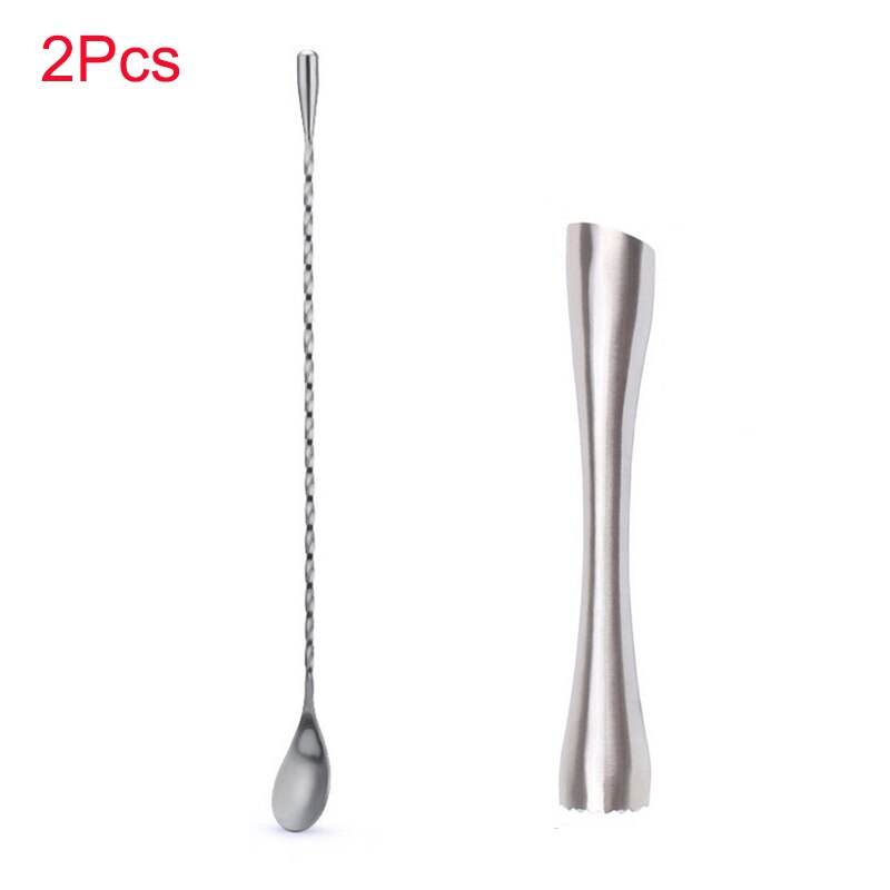 Shaker à cocktail Upors inox 550/750 ml avec mudler, jigger et cuillère