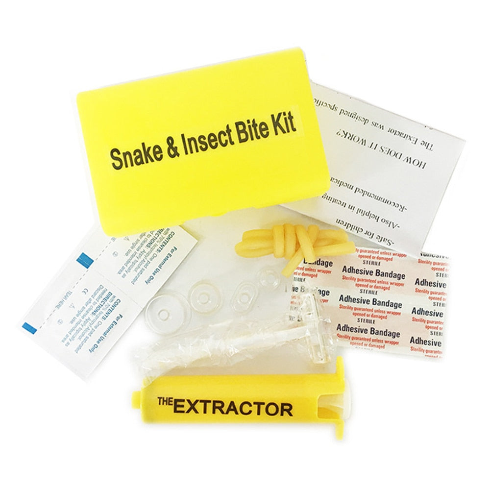 Kit de premiers secours morsures – Extracteur de venin serpent et insectes