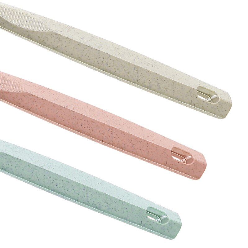 Lot de 6 brosses à dents Kinepin paille de blé – Poils charbon de bambou