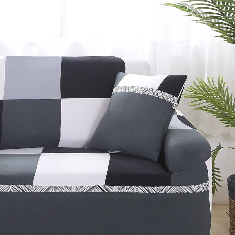 Lot de 2 housses de coussin 45x45 cm assorties canapé et literie