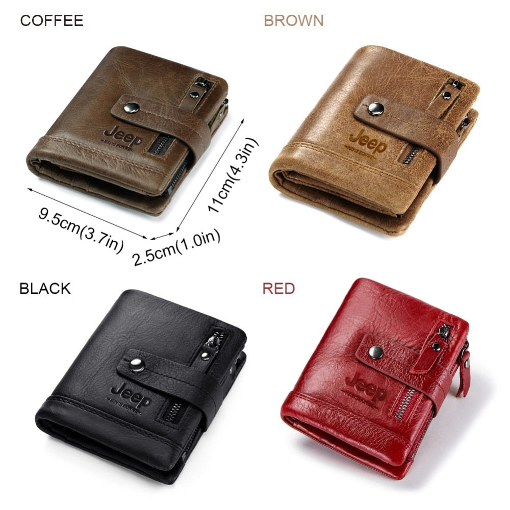 Portefeuille homme cuir véritable avec gravure personnalisée – Porte-monnaie