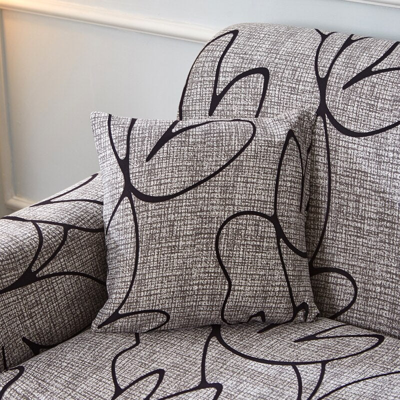 Lot de 2 housses de coussin 45x45 cm assorties canapé et literie