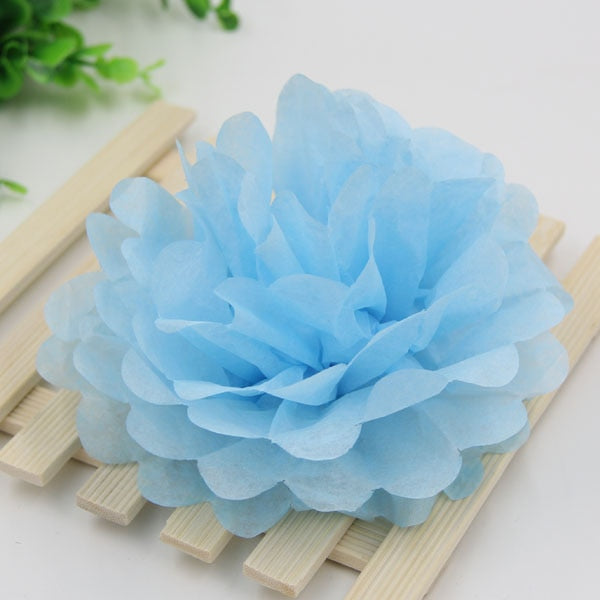 Pompons en papier de soie multicolores 10/15/20 cm – Décoration fête