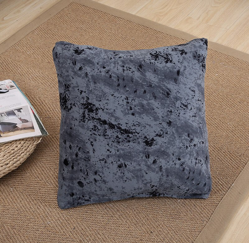 Lot de 2 housses de coussin 45x45 cm assorties canapé et literie