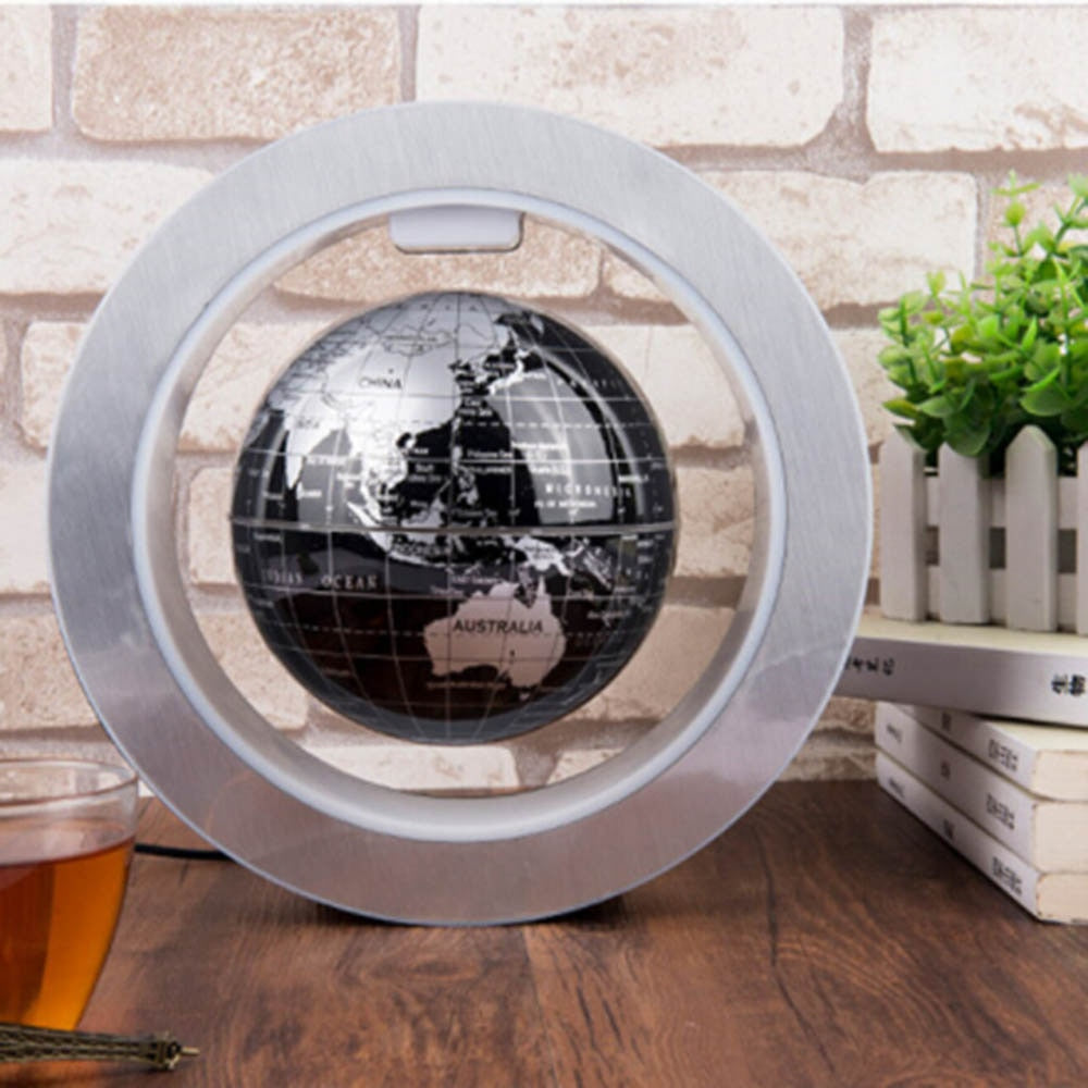 Globe terrestre en lévitation magnétique avec lumière LED