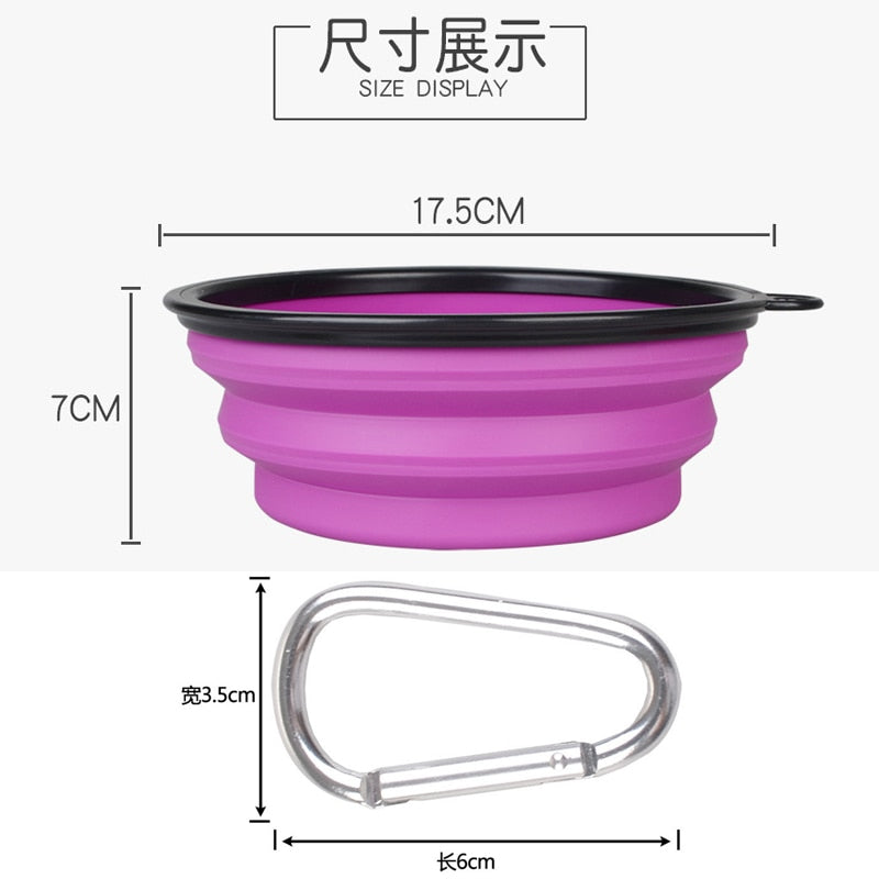 Gamelle Pliable Silicone 1000ml Chien - Voyage Outdoor