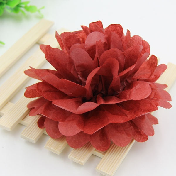 Pompons en papier de soie multicolores 10/15/20 cm – Décoration fête