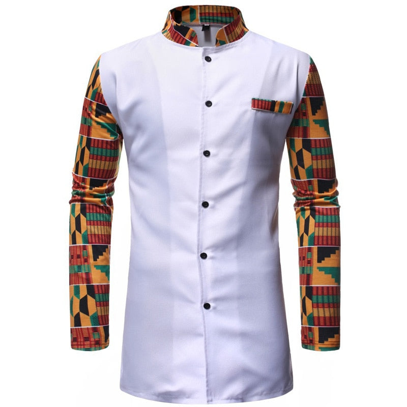 Ensemble Dashiki Homme 2 Pièces - Chemise et Pantalon