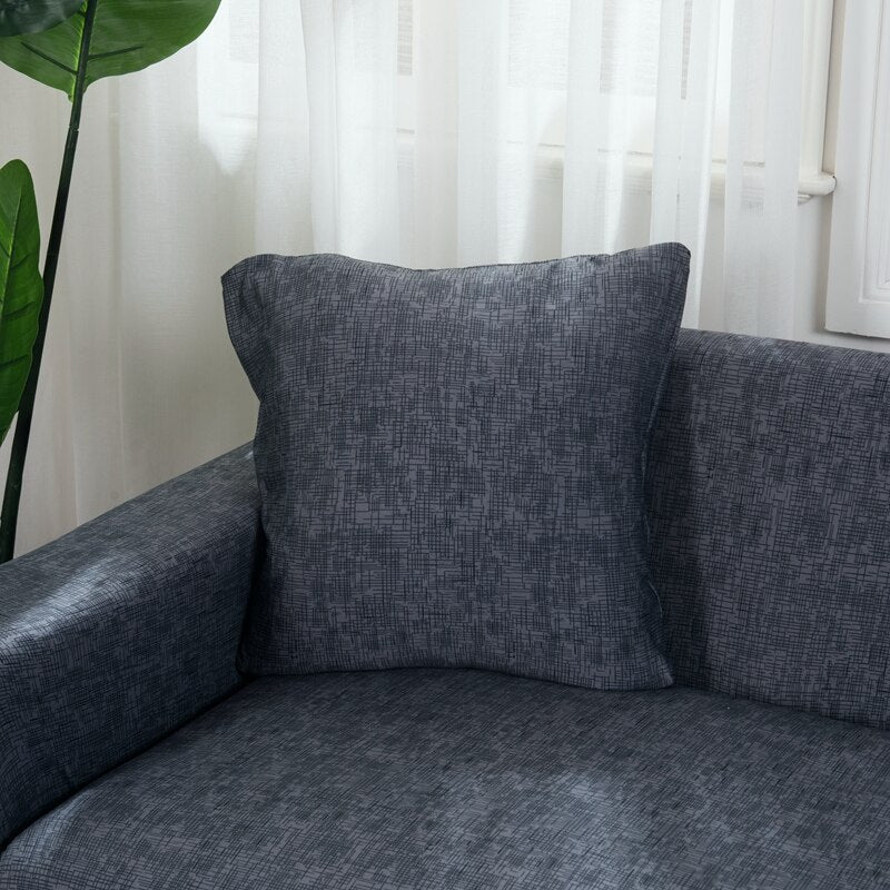 Lot de 2 housses de coussin 45x45 cm assorties canapé et literie
