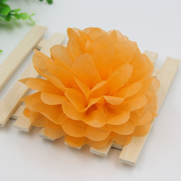 Pompons en papier de soie multicolores 10/15/20 cm – Décoration fête