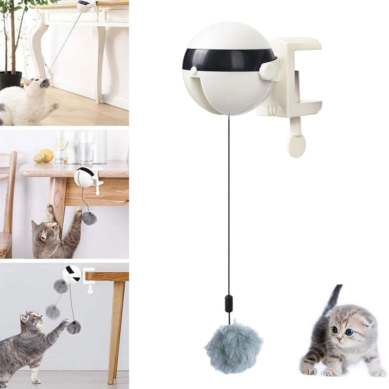 Balle Automatique Chat Élévatrice - Jeu Interactif Animaux