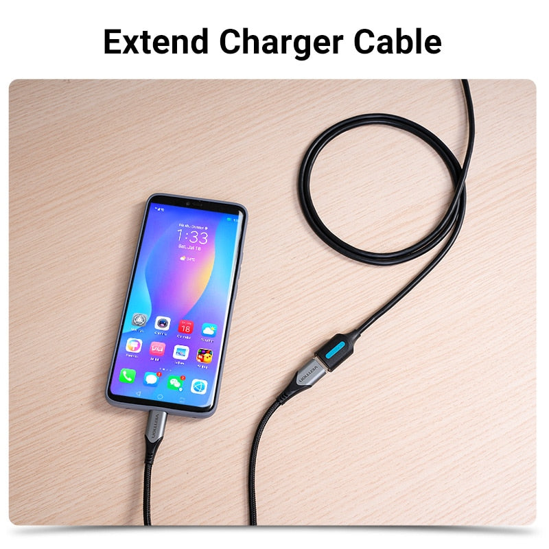 Câble d'extension USB 3.0 Vention – Compatible TV, SSD, Xbox, PC, laptop