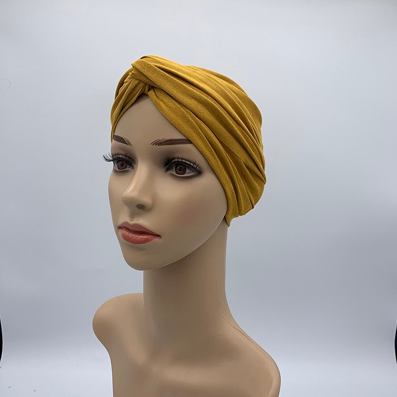 Turban Suédine Femme Africain - Hijab Foulard Tête 2