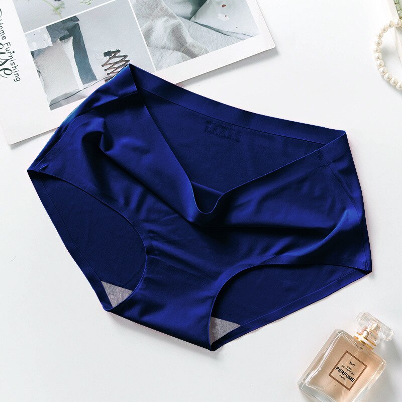 Culotte sans couture en soie de glace taille mi-haute – Respirante femme