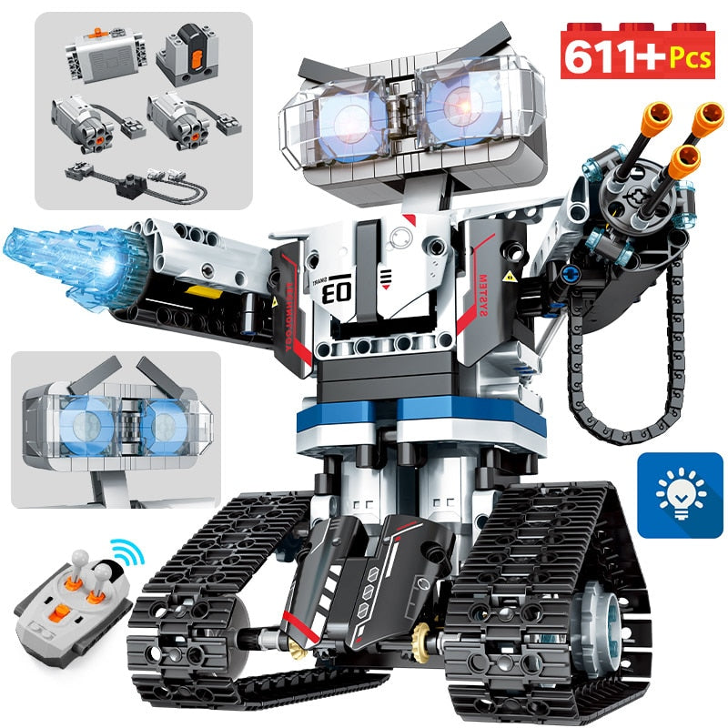 Robot RC télécommandé via app – Blocs de construction technique avec armes