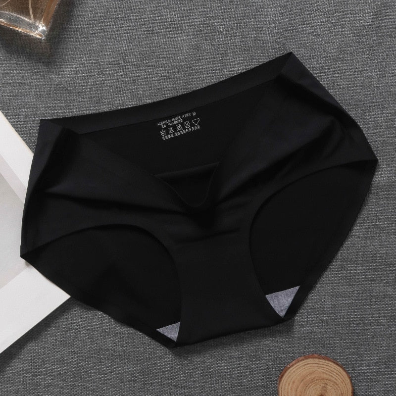 Culotte sans couture en soie de glace taille mi-haute – Respirante femme