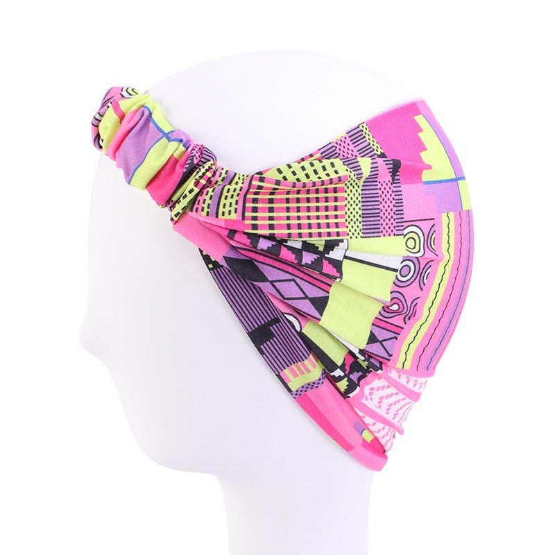 Headband Imprimé Africain Torsadé - Bandeau Cheveux Femme 2