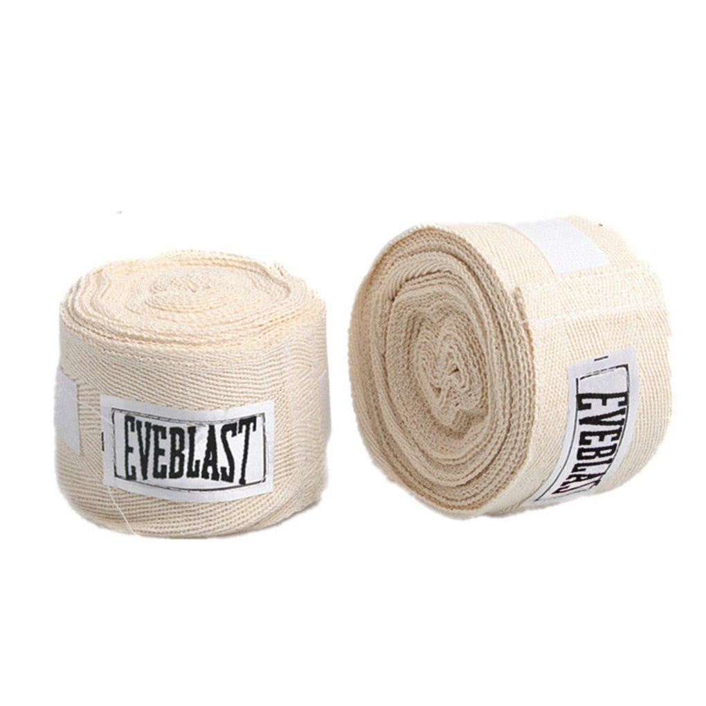 Lot de 2 bandes de boxe coton 3 m – Bandages Muay Thai et Taekwondo