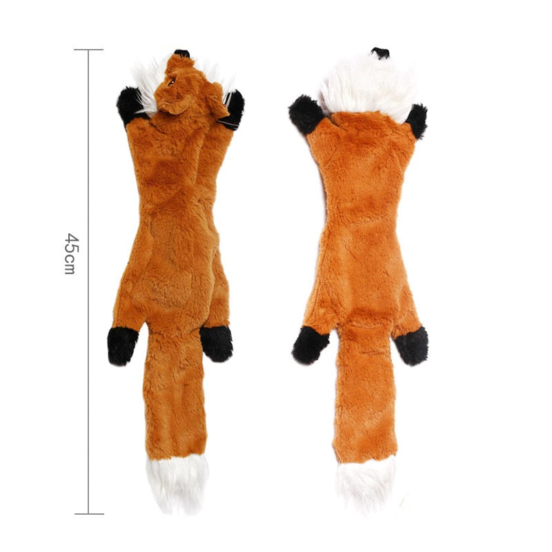Peluche Couinante pour Chien - Lapin Loup Écureuil