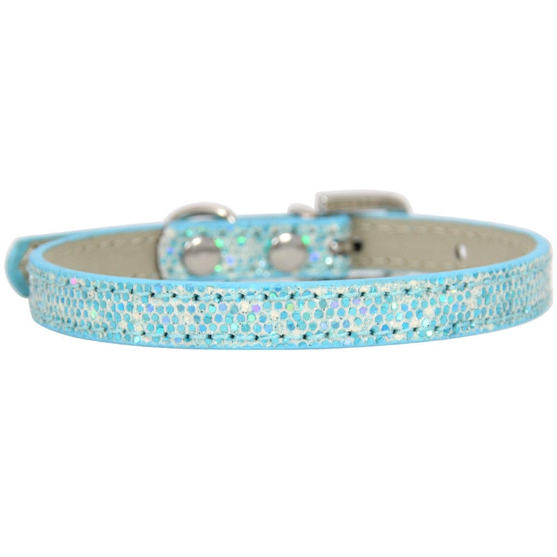 Collier chat et chien strass diamant – Cuir réglable pour chaton