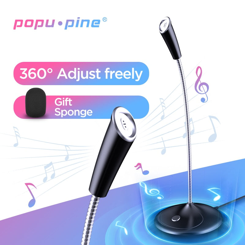 Microphone Studio Orientable 360° - USB PC Streaming Gaming