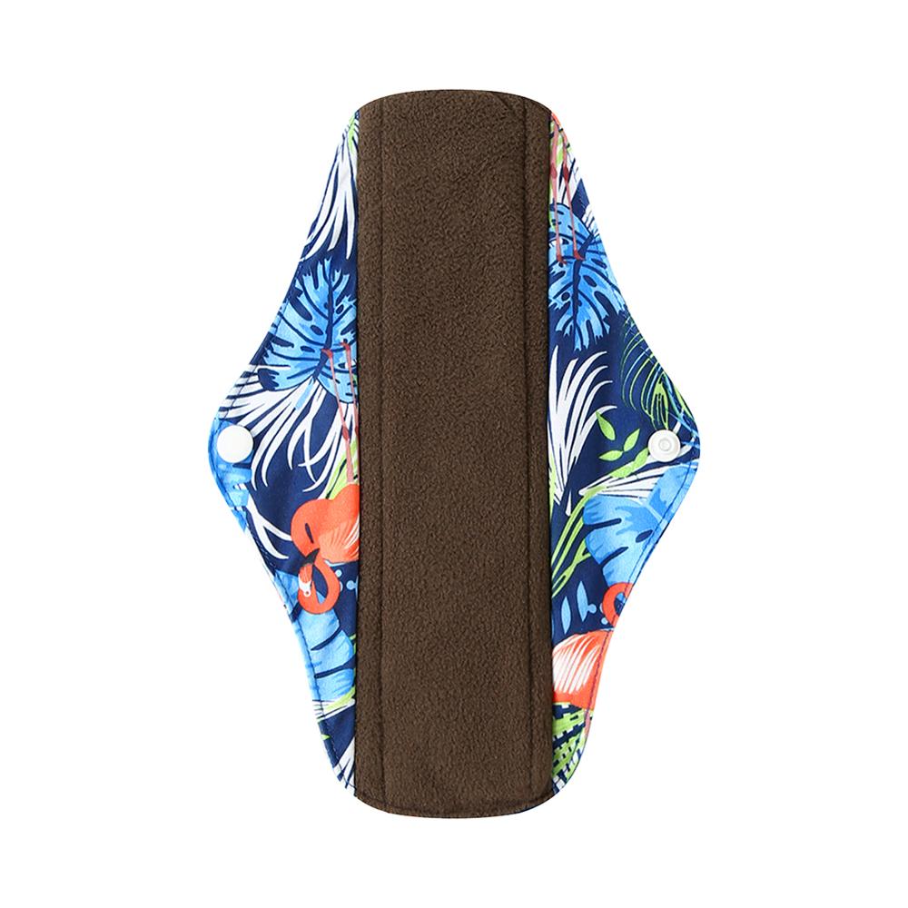 Protège-slip lavable Ohbabyka charbon de bambou – Serviette réutilisable