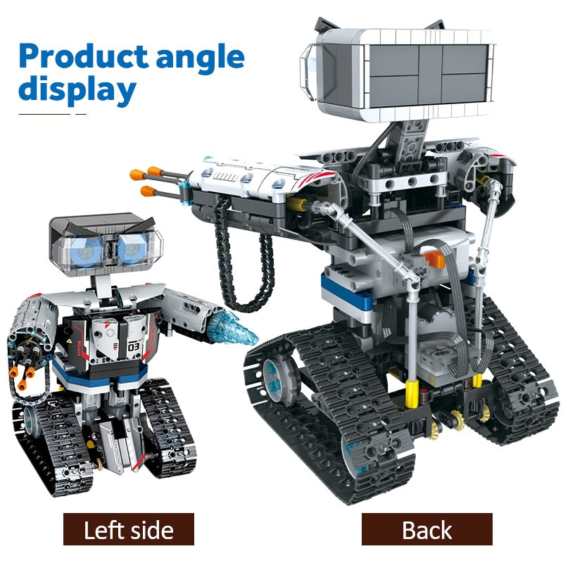 Robot RC télécommandé via app – Blocs de construction technique avec armes