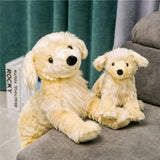 Lifelike Golden Retriever Toy Stuffed simulation Labrador Dog Animals Smart dog PLush DOll toys for Chidren Pet Toy Club Gift