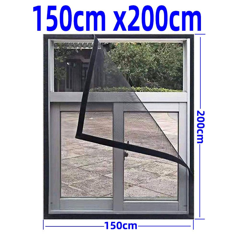 Moustiquaire fenêtre invisible lavable et personnalisable