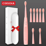 Dentists Recommend Professional Sonic Electric Toothbrush 5 Modes Protect Gums Rechargeable Waterproof Toothbrush Box as Gift