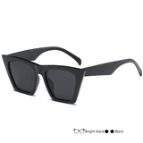 Evrfelan Retro Square Sunglasses Brand Desinger Cat Eye Sun Glasses Women Eyewear Chic Big Frame Glasses for Women oculos UV400
