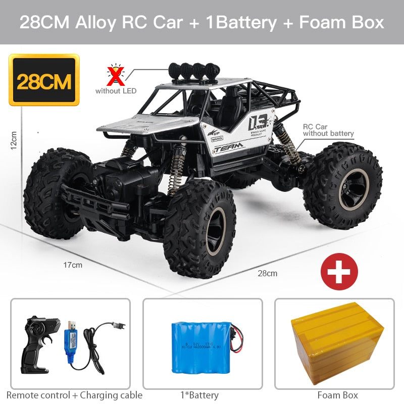 Voiture télécommandée LED 2,4 GHz tout-terrain – Camion jouet garçon