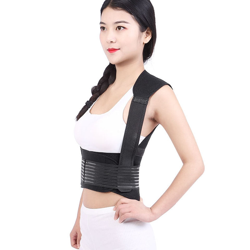Ceinture lombaire chauffante tourmaline – Correcteur de posture dos et épaule