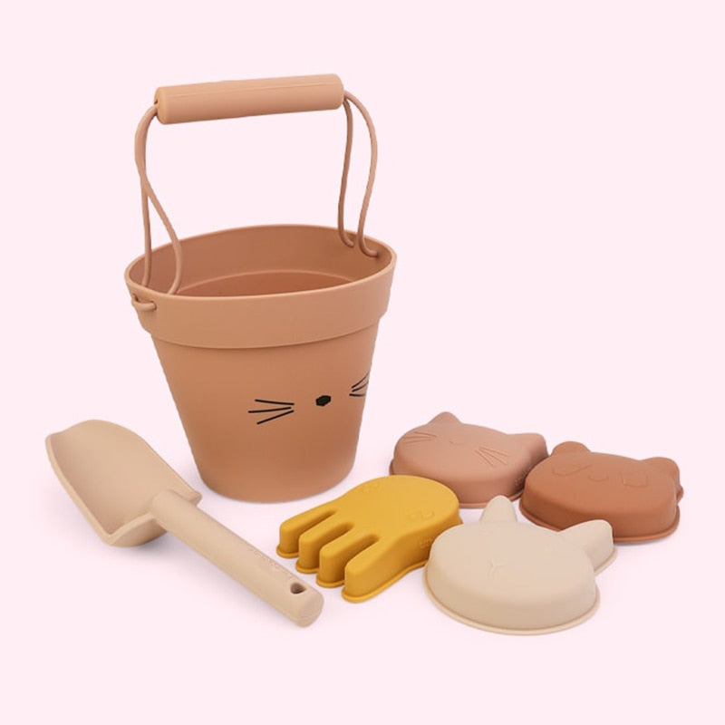 Jouet de plage pour enfant – Moules à sable animaux et accessoires bain