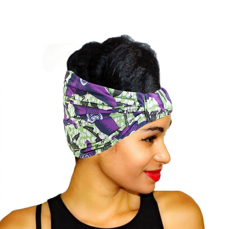 Headband Imprimé Africain Torsadé - Bandeau Cheveux Femme 2