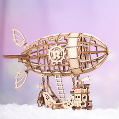 Gramophone et carrosse citrouille Robotime – Puzzle 3D bois TG408