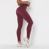2020 Women New Gym Sports Leggings Women High Waist Push Up Elastics Yuga Pants Fitness Jogging Workout Running Leggins wear