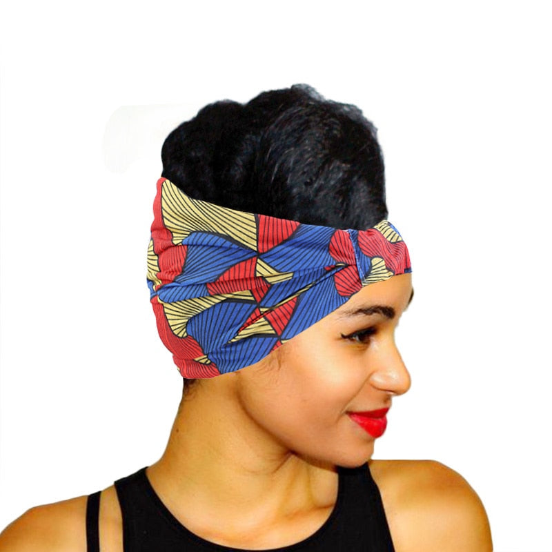 Headband Imprimé Africain Torsadé - Bandeau Cheveux Femme 2