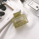 High Quality Geometric Acetate Hair Claws Large Square Hair Crabs Clip Leopard Grain Hair Clamps For Women Hair Accessories