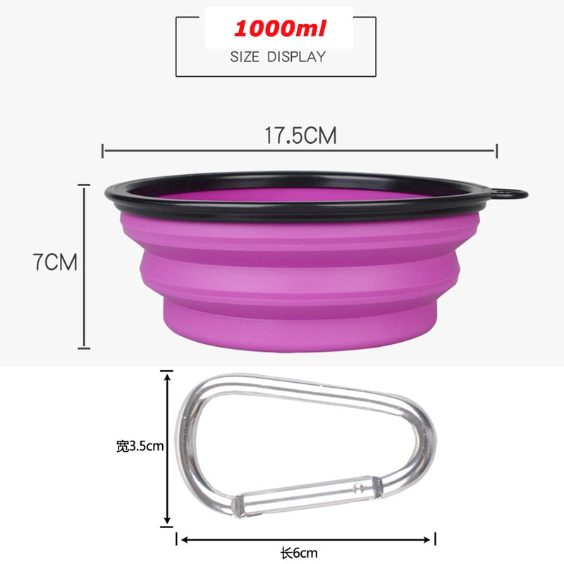 Gamelle Pliable Silicone 1000ml Chien - Voyage Outdoor