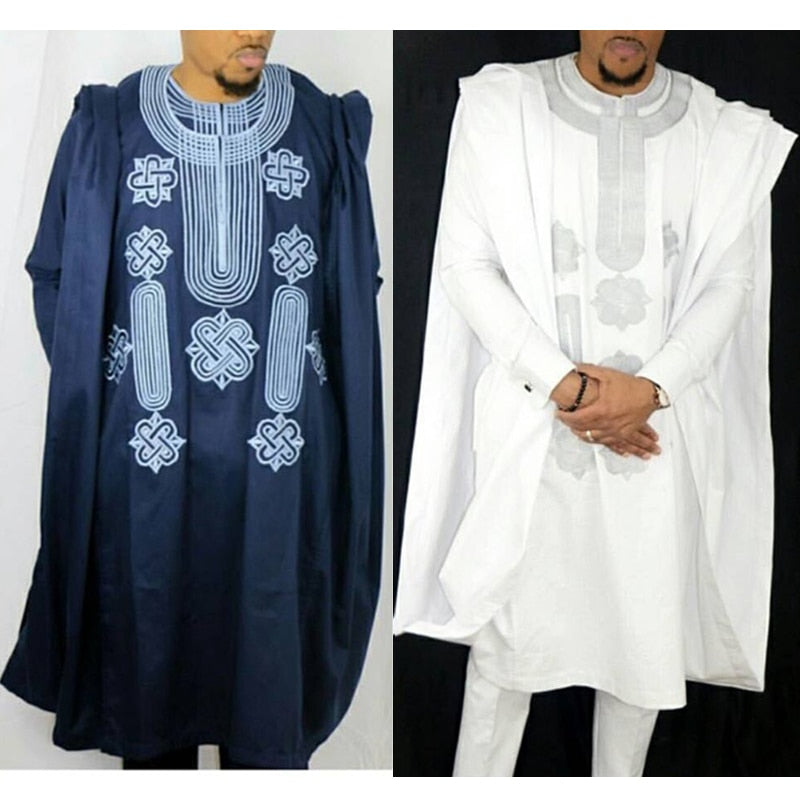 Ensemble Agbada Homme Traditionnel - Boubou Africain